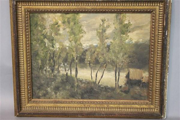 Impressionist Style Wooded Landscape Painting (1 of 3)