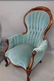 His And Hers Victorian Carved Walnut Parlor Chairs - 3