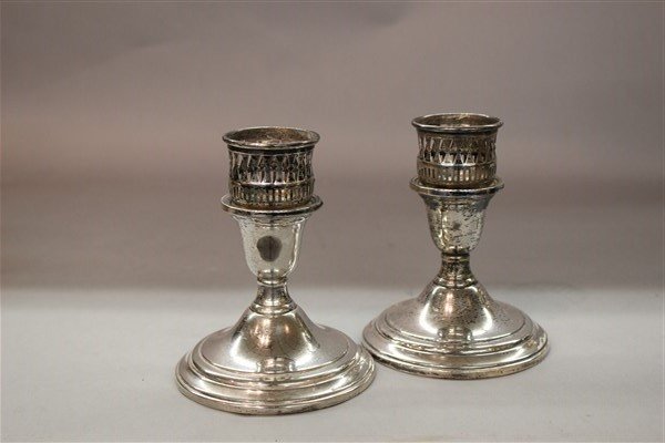 International Sterling Silver Candlesticks (1 of 3)