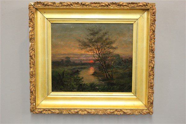 19th c. Hudson River School Oil Painting (1 of 3)