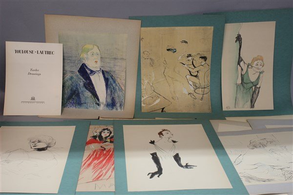 Collection Of 1940's Toulouse Lautrec Prints (1 of 3)