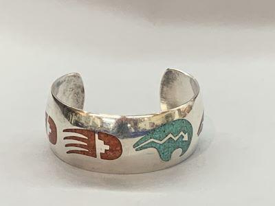 Santo Domingo American Indian Cuff Bracelet (1 of 3)