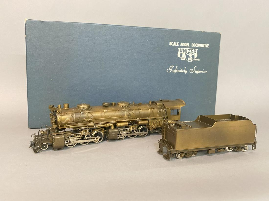 C&O 2-6-6-2 HO Brass Train for Pacific Fast Mail: C&O 2-6-6-2 HO brass train for Pacific Fast Mail. H-6 with original box. Condition Report: No damage noted. Please see photograph preview or call.