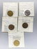 Five Civil War Tokens