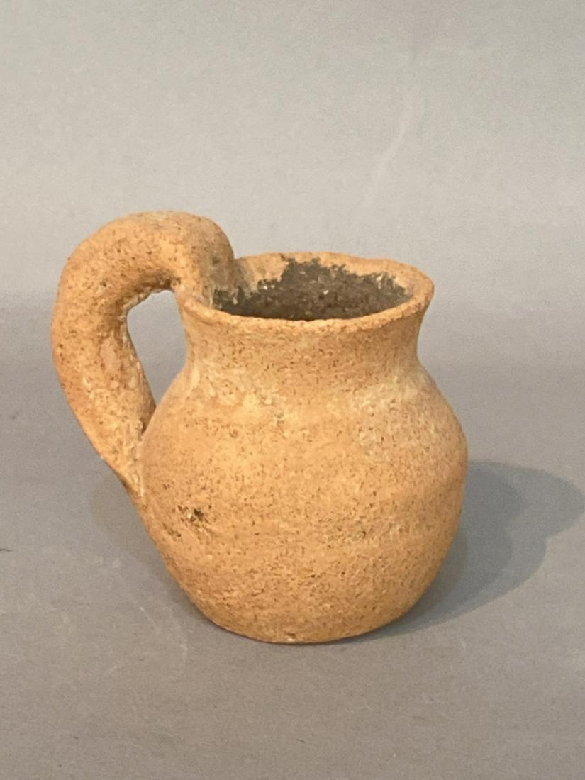 "Noah’s Time" 3100 BC Archaeology Dipper cup from the: "Noah’s Time" 3100 BC Archaeology Dipper cup from the Holy Land Provenance: Estate of Lewis, Ellenville, NY. Proceeds to go to Temple Schalom, Monticello, New York.