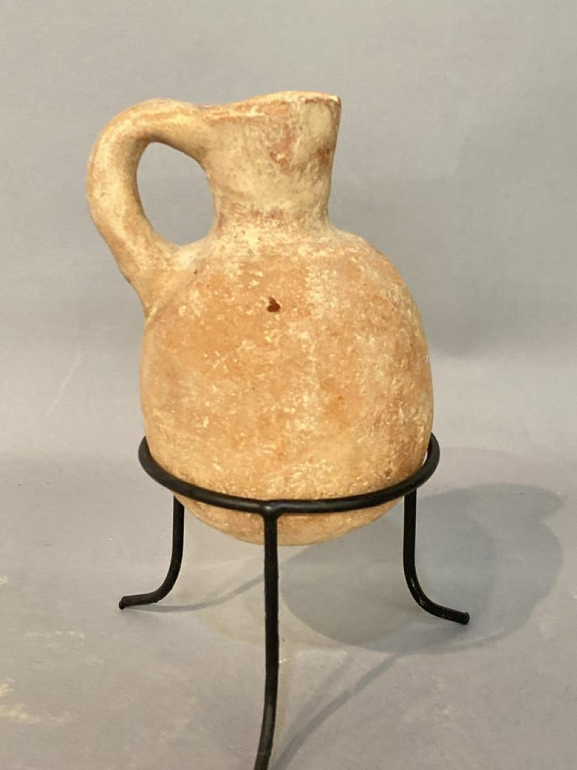Authentic Iron Age Reddish Pottery Juglet (1 of 3)