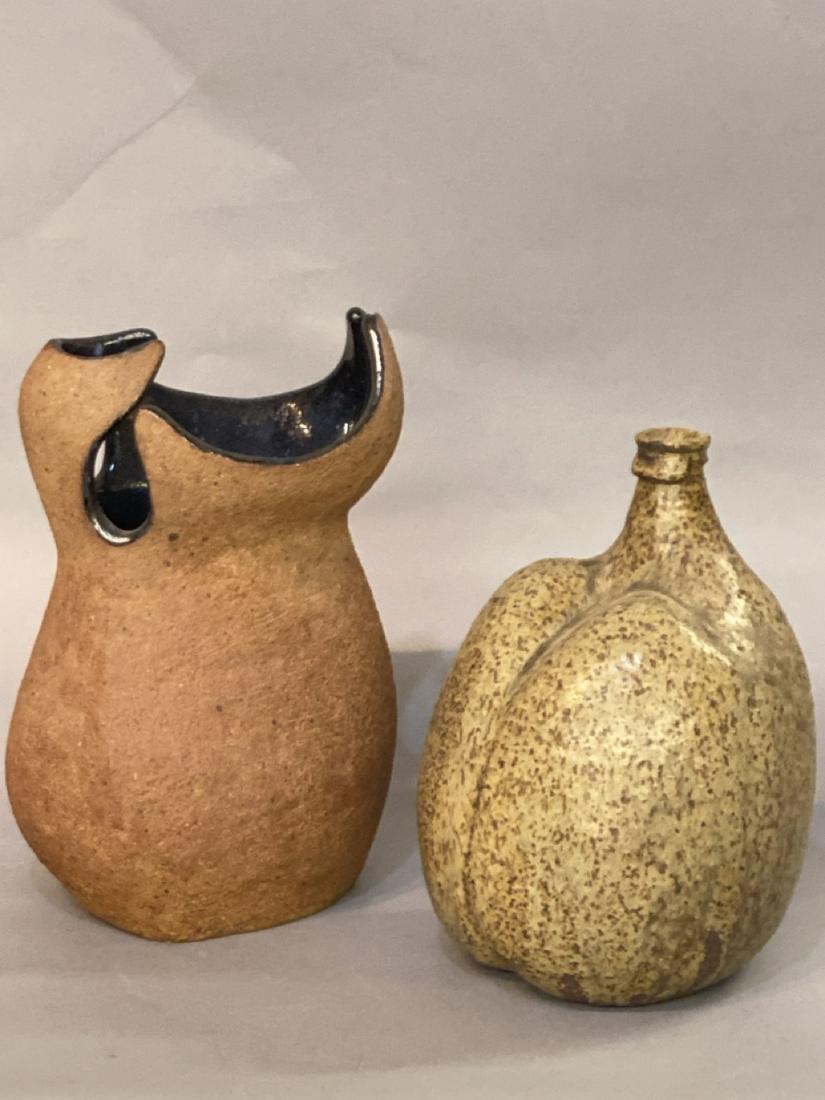 Two (2) Piece Mid Century Art Pottery Lot (1 of 3)