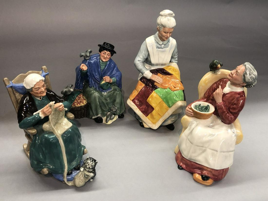 4pc. Royal Doulton English Porcelain Figurines (1 of 4)