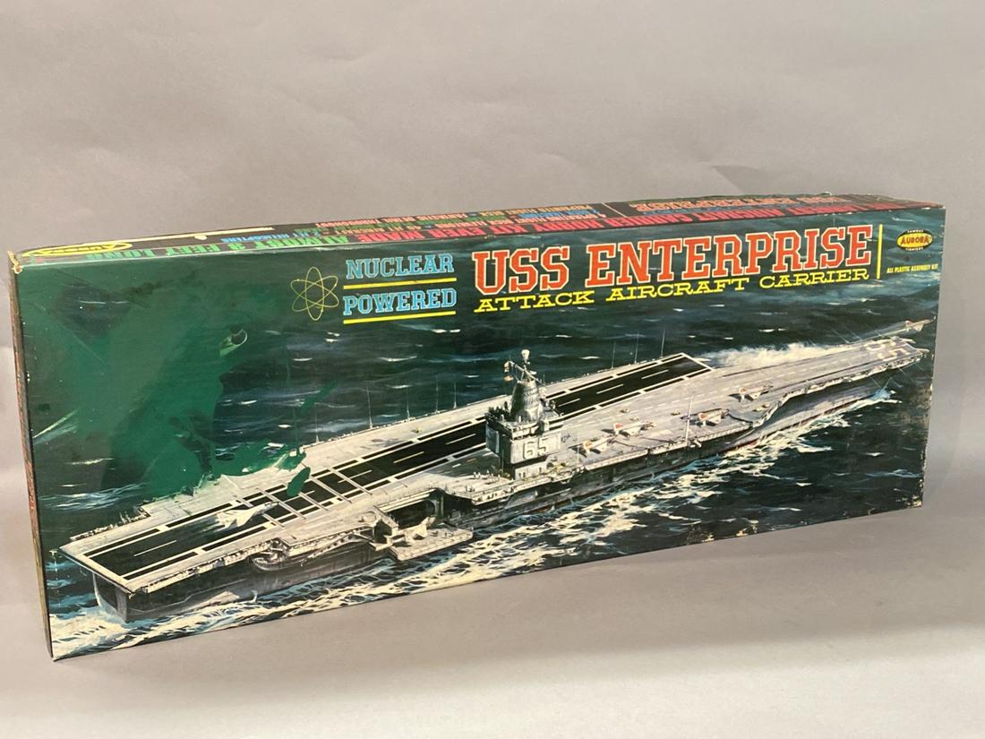 1961 USS Enterprise by Aurora: 1961 USS Enterprise by Aurora Large almost 3 ft long Box dimensions: 12 1/2 x 34” x 3 1/2”