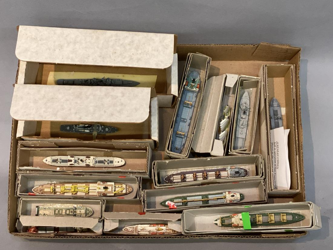 German Precision Ship Models: Fourteen (14) German precision ship models lot.