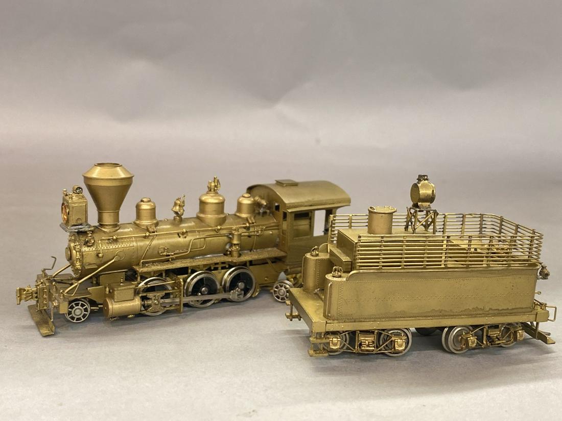 Brass HO Scale Train Locomotive PFM SAMHONGSA: Brass HO Scale Train Locmotive and tender. Pacific Fast Maill, Made in Korea by Samhongsa. No box.
