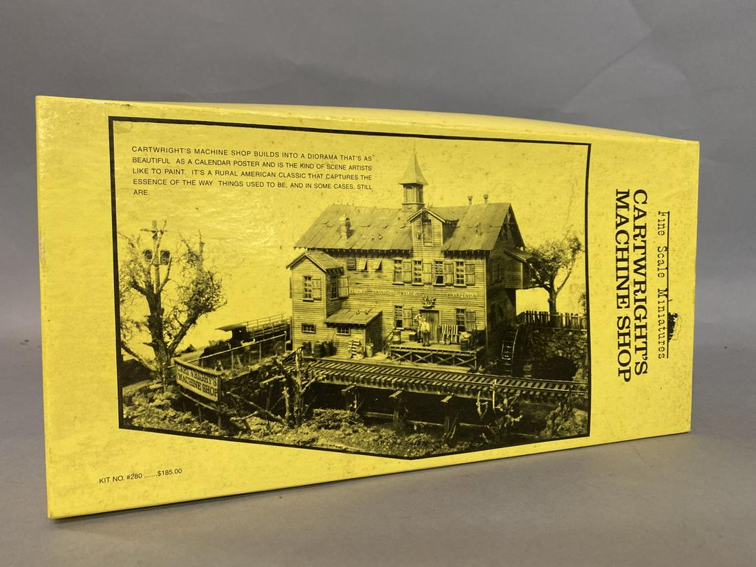 Fine Scale Miniatures Kit #280 Cartwright's Machine: Fine Scale Miniatures Kit #280 Cartwright's Machine Shop. Peabody Massachusetts. HO Scale.