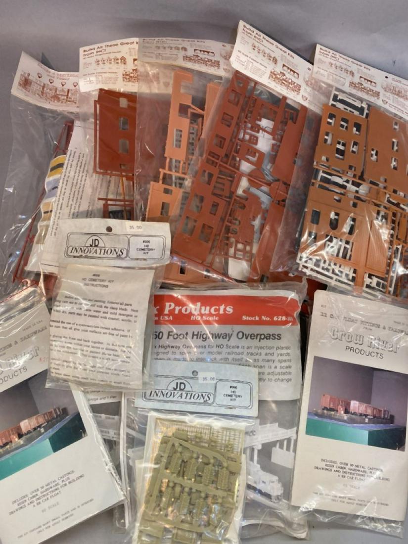 Eleven (11) Vintage HO Model Kits: 11 bags HO scale models INEX products, Crowe river products, IHC, JD innovations