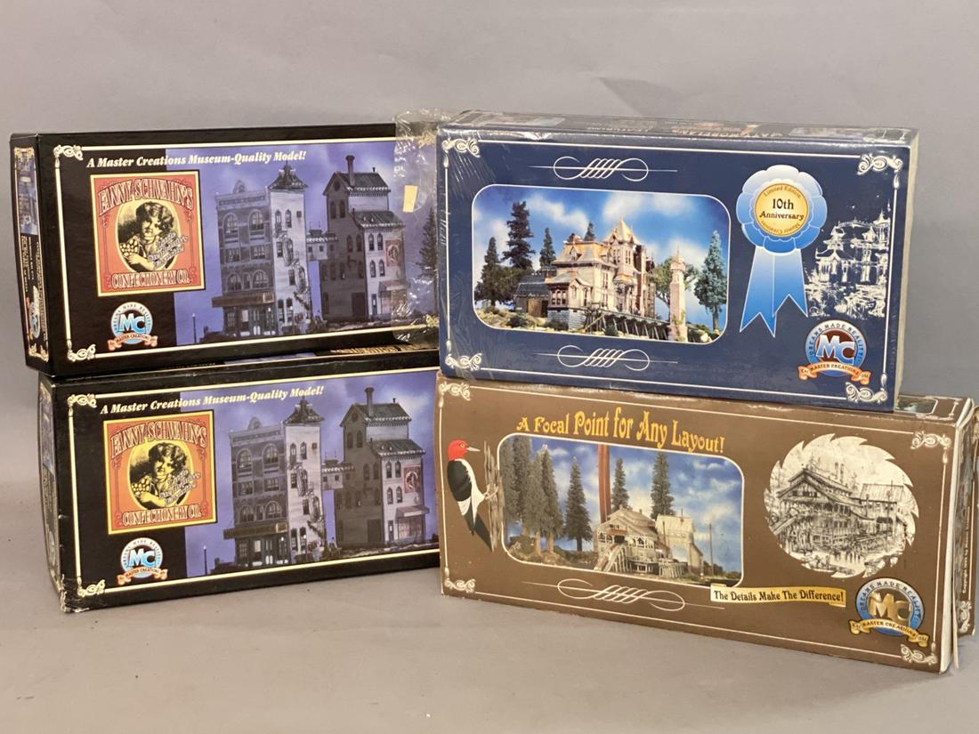 Four (4) HO scale model kits by Master Creations.: Four (4) HO scale model kits by Master Creations.