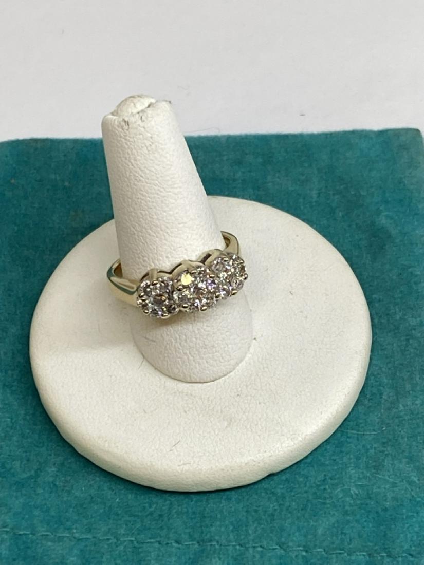 14k Past, Present, Future Diamond Ring (1 of 5)