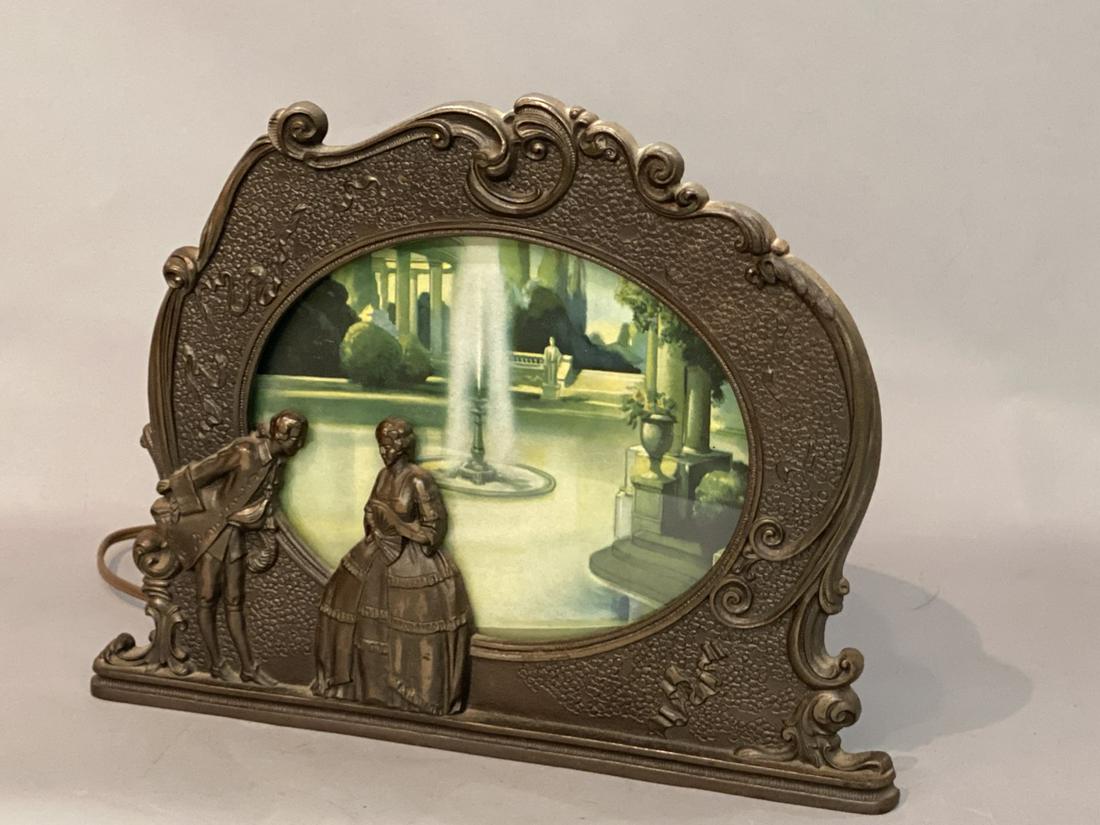 Art deco fountain lamp  9 1/2” x 12” x 7” (1 of 4)