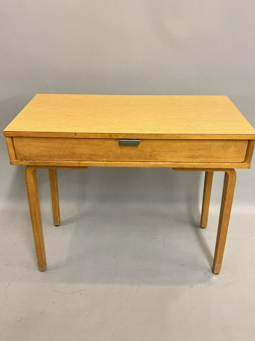 Thonet Mid Century Bentwood Writing Desk: Thonet Bentwood one drawer writing desk. Dimensions: 30” x 36” x 18”