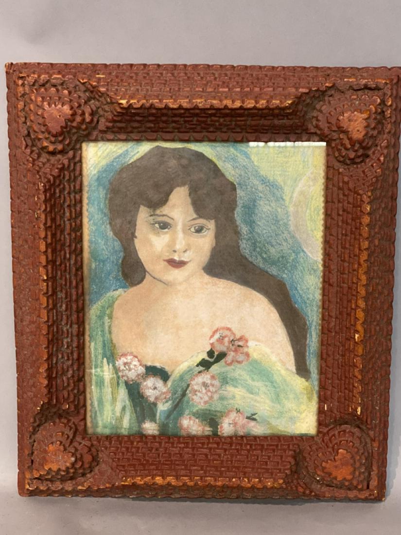 Michael Lavery Folk Art "Hearts" Frame (1 of 5)