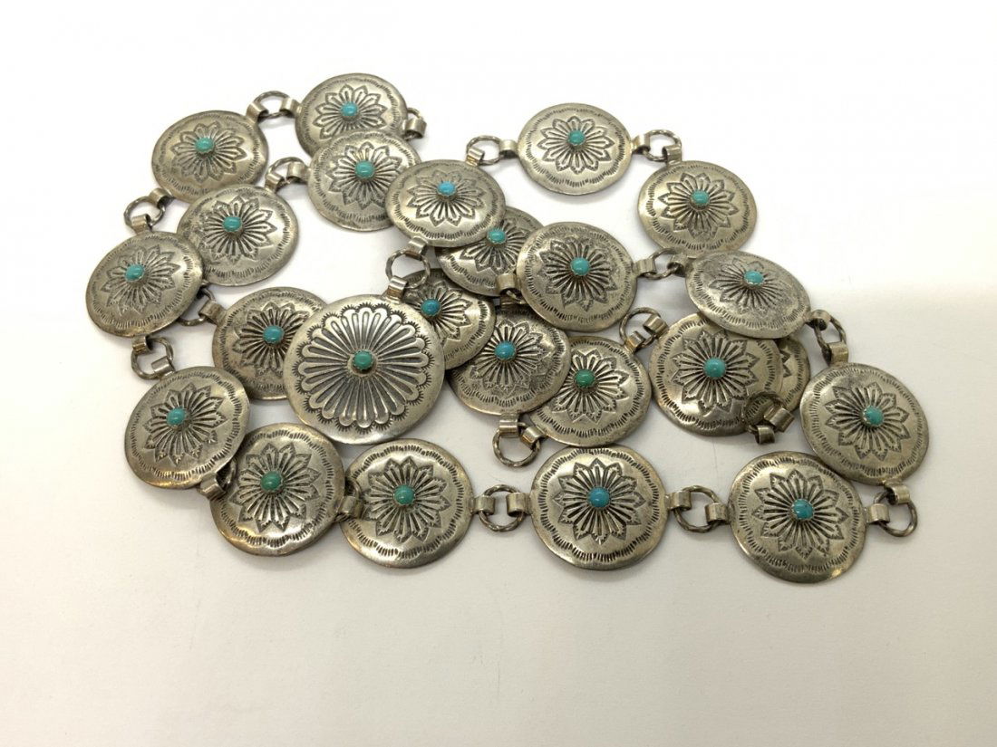 Navaho American Indian Silver Belt (1 of 3)