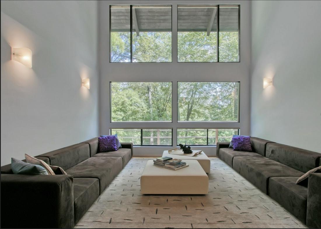 Divani Contemporary Design Sectional Sofas: Living Divani Contemporary Design Modern Sectionals. A dark coffee bean color upholstery with replacement coverings. Very clean and functional sets. Six different pieces.Dimensions of each section bui