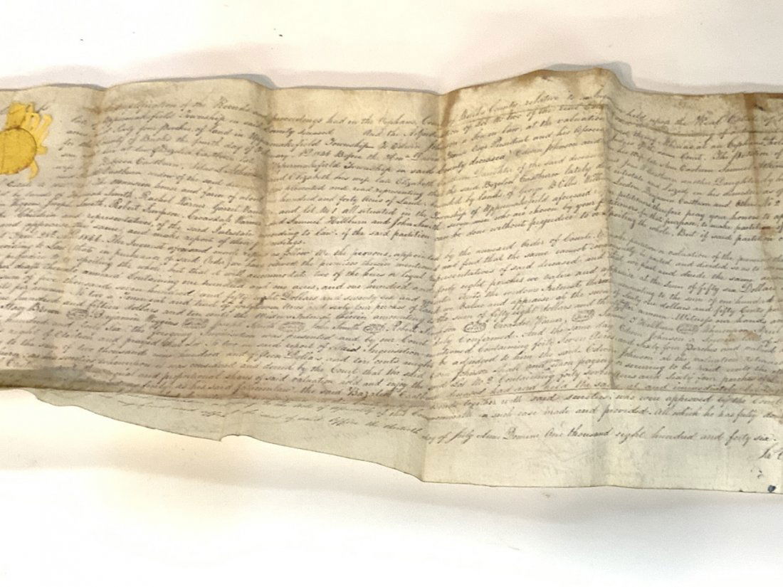1846 Buck's County, Pennsylvania Real Estate Document (1 of 4)