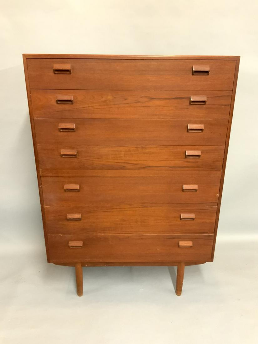 Danish Modern Teakwood Tall Chest Of Drawers (1 of 5)