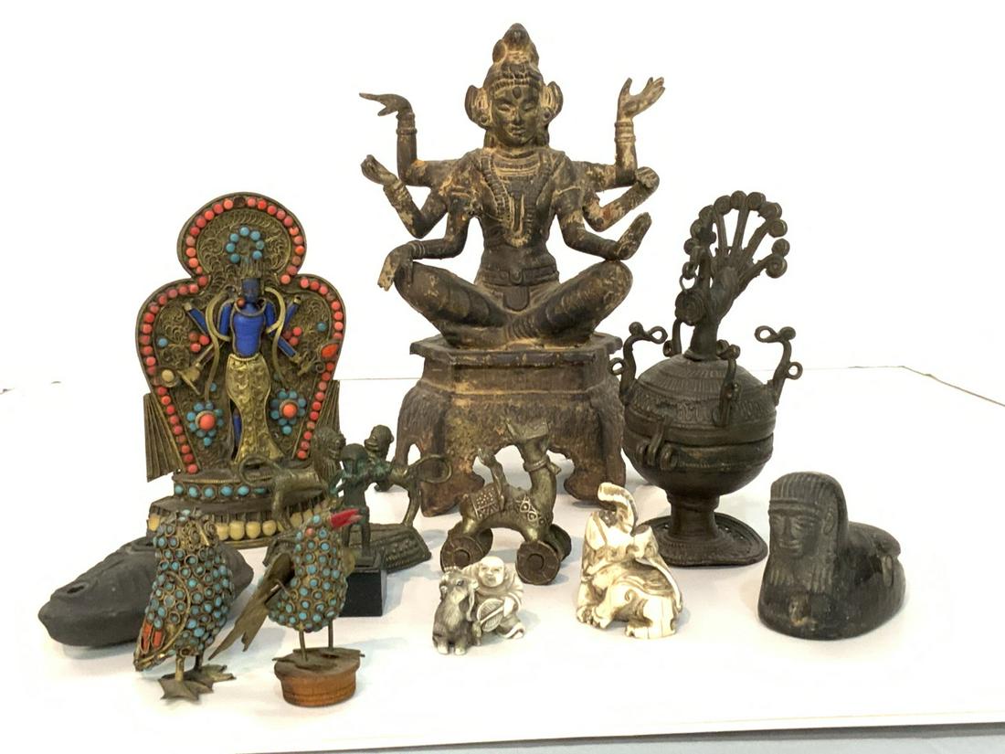 Estate Curio Cabinet Objects, Hindu (1 of 5)