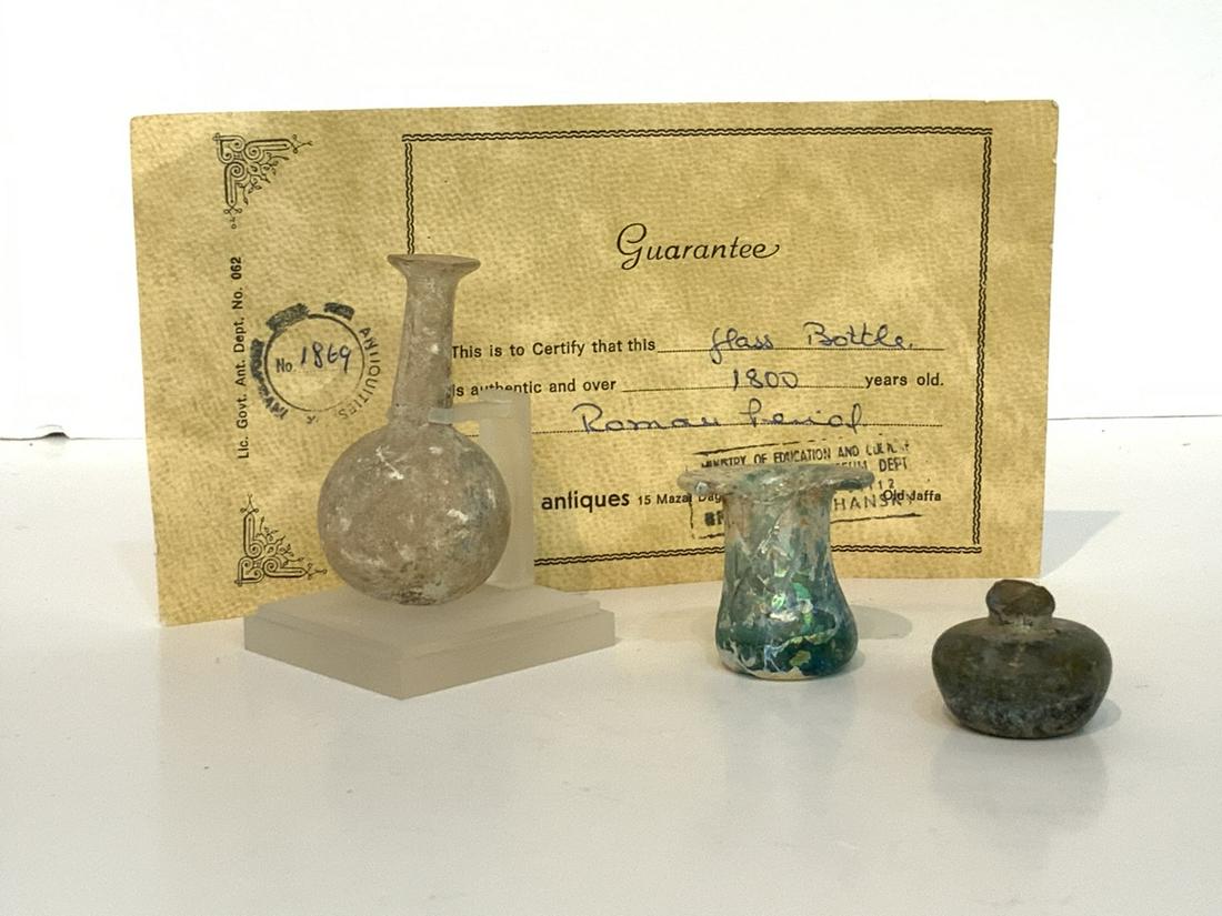 Ancient Roman Glass Vessels (1 of 2)