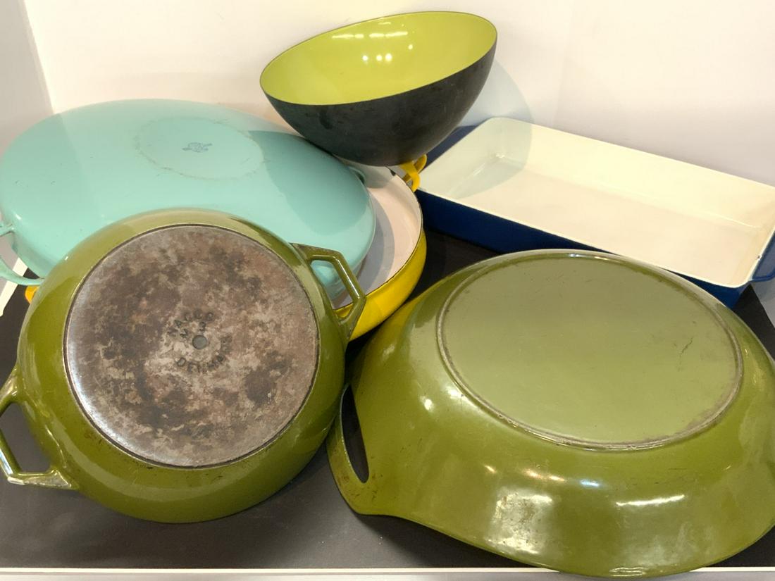 Danish Modern Enamel Cookware Lot (1 of 4)