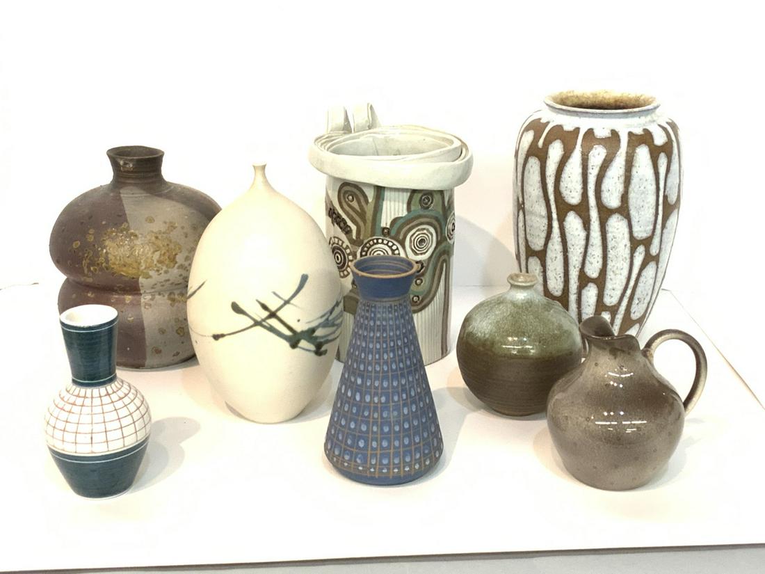 Mid Century Art Pottery Grouping (1 of 4)