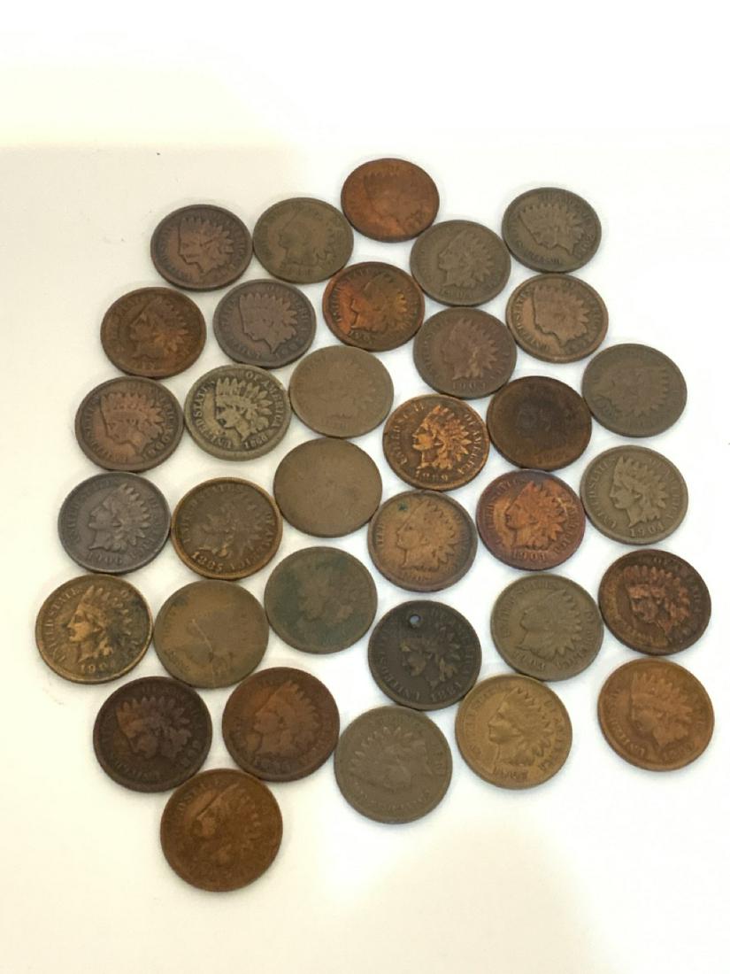 Thirty-Two (32) U.S. Indian Head Cents (1 of 5)