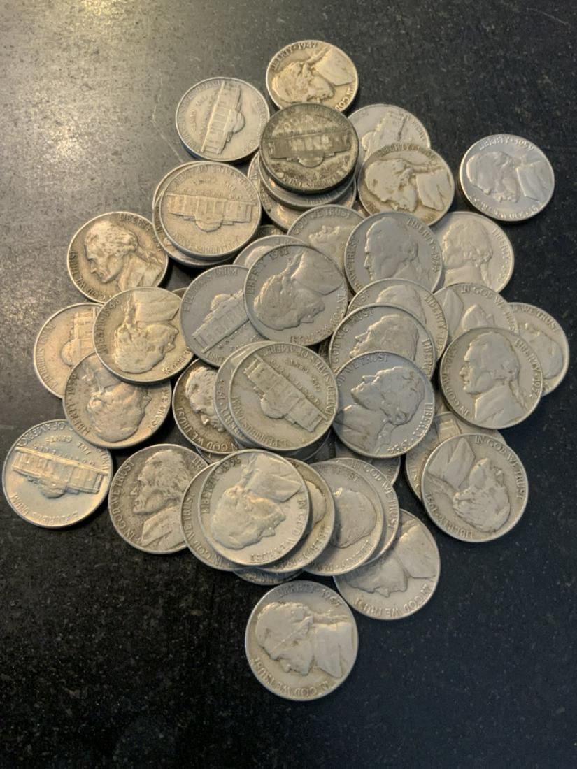 Assorted Estate Compiled U.S. Nickels Lot (1 of 3)