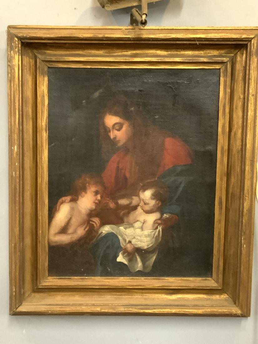 Aft. Sir Anthony Van Dyck Madonna And Child Oil: After Sir Anthony Van DyckMadonna and child Dimensions: 21" X 18" 19th centuryRelined.Inv. 63