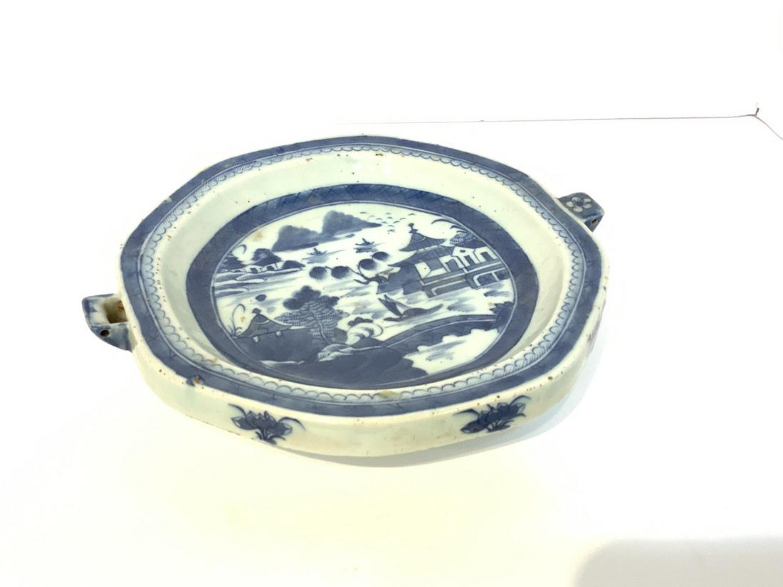 Chinese Canton Blue And White Warming Dish (1 of 4)