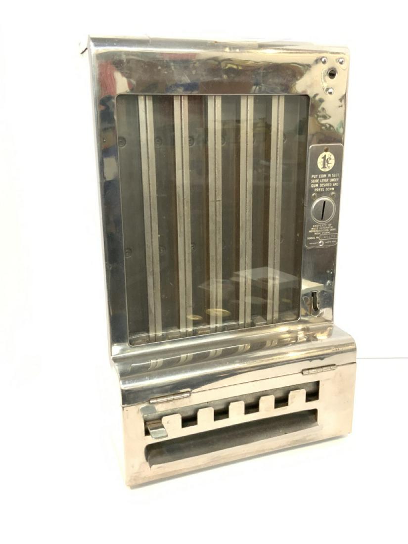 Art Deco Mills 1c. Gum Vending Machine (1 of 5)