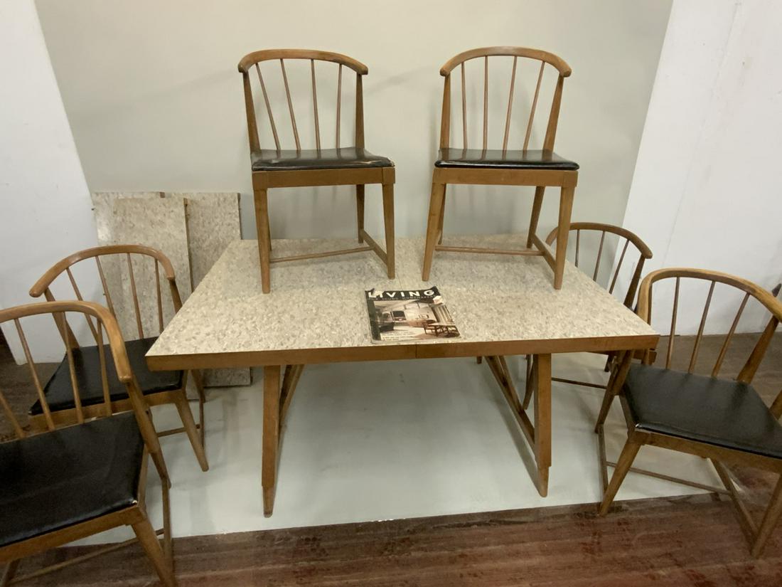 Mengel c. 1955 Mid Century Dining Room Table And Chairs (1 of 7)