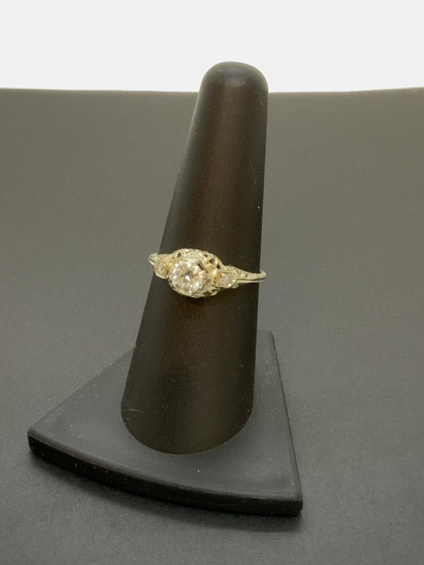 18k w.g. Edwardian Style Estate Diamond Ring (1 of 4)