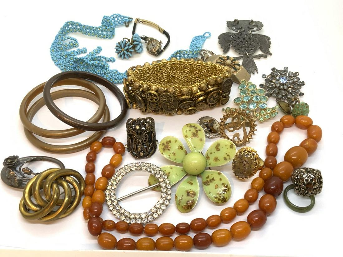 Estate Compiled Costume Jewelry Group (1 of 4)