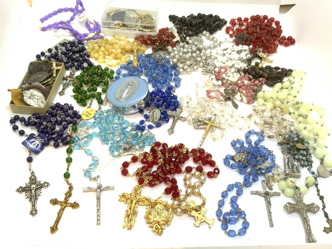 Religious Roman Catholic Rosary Bead Collection (1 of 3)