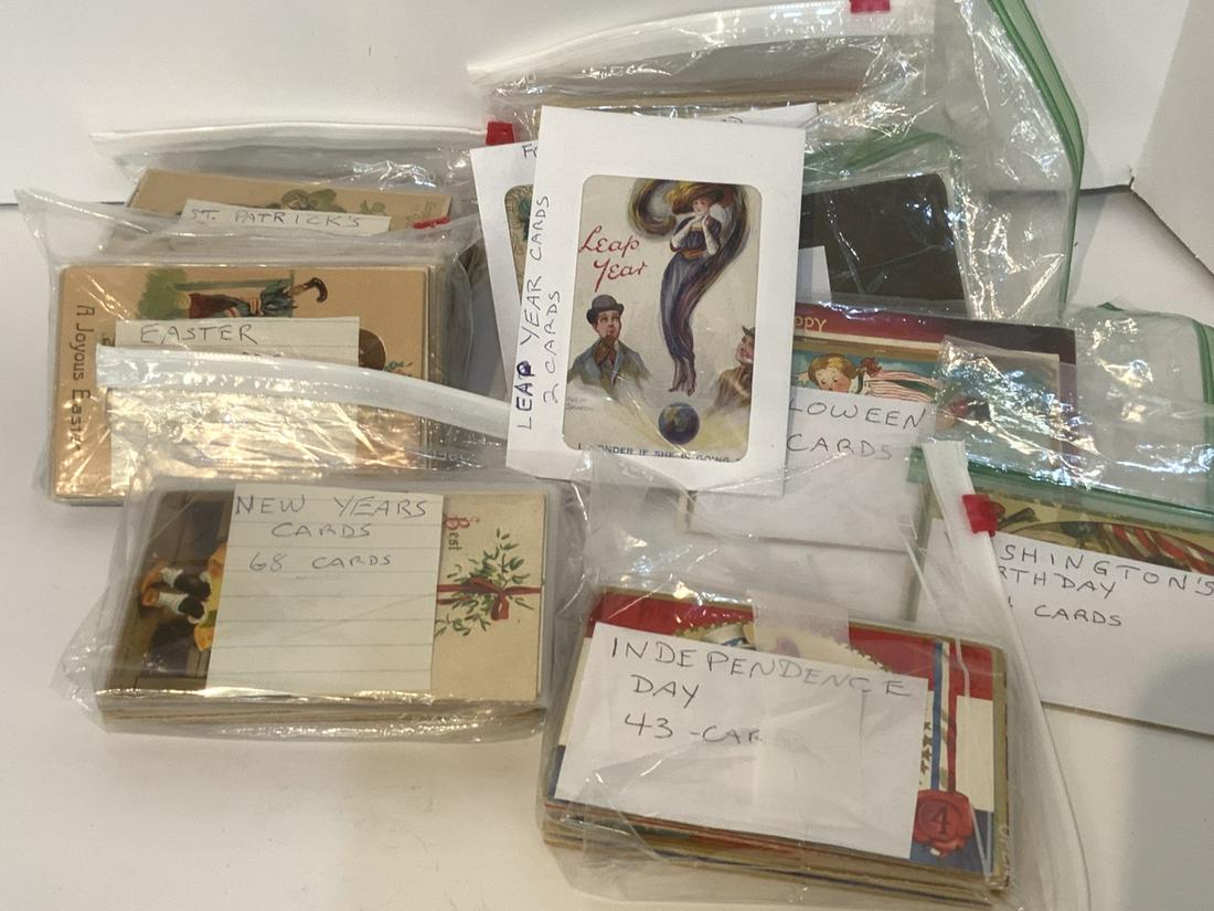 Over 250 Assorted Holiday Postcards (1 of 3)