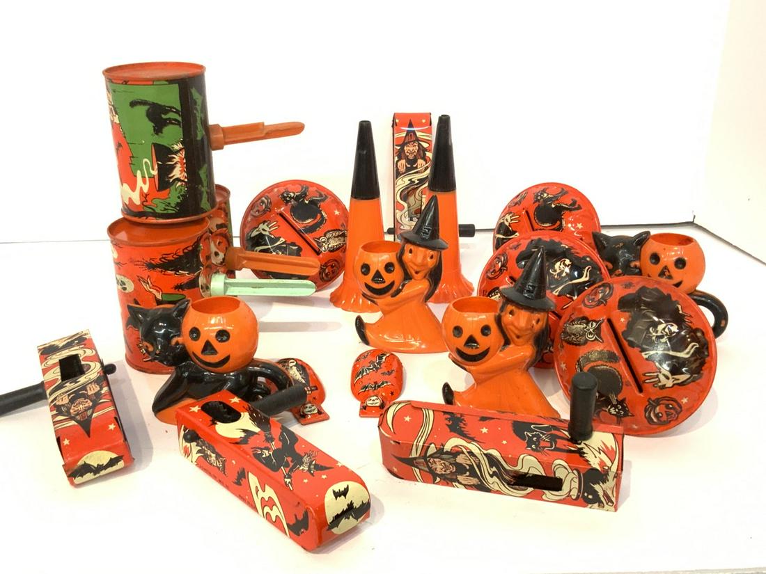 Vintage Halloween Candy Containers & Noisemakers (1 of 4)