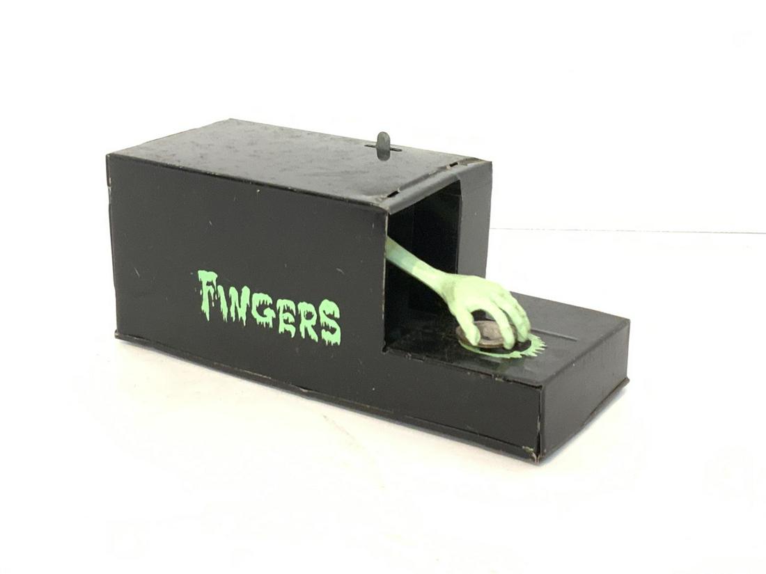 Vintage Tin Toy Frankonia "Fingers" Mechanical Bank: Vintage Tin Toy Frankonia "Fingers" Mechanical Bank.Working order.