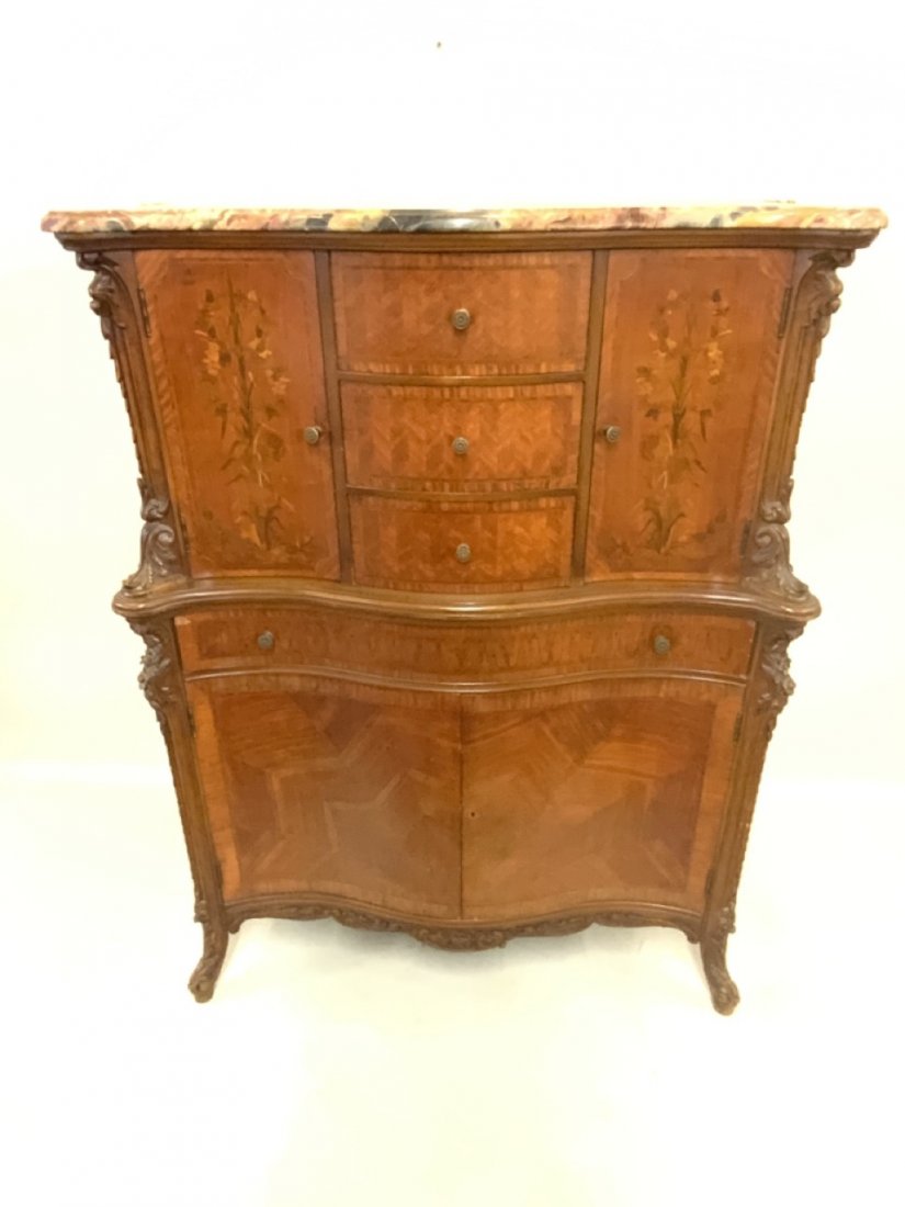 Louis XV Style French Satinwood Chest (1 of 7)