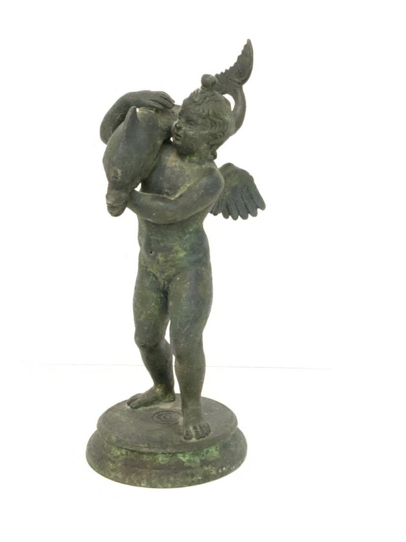 Fernando Deluca Bronze Statue Boy w/ Dolphin (1 of 4)