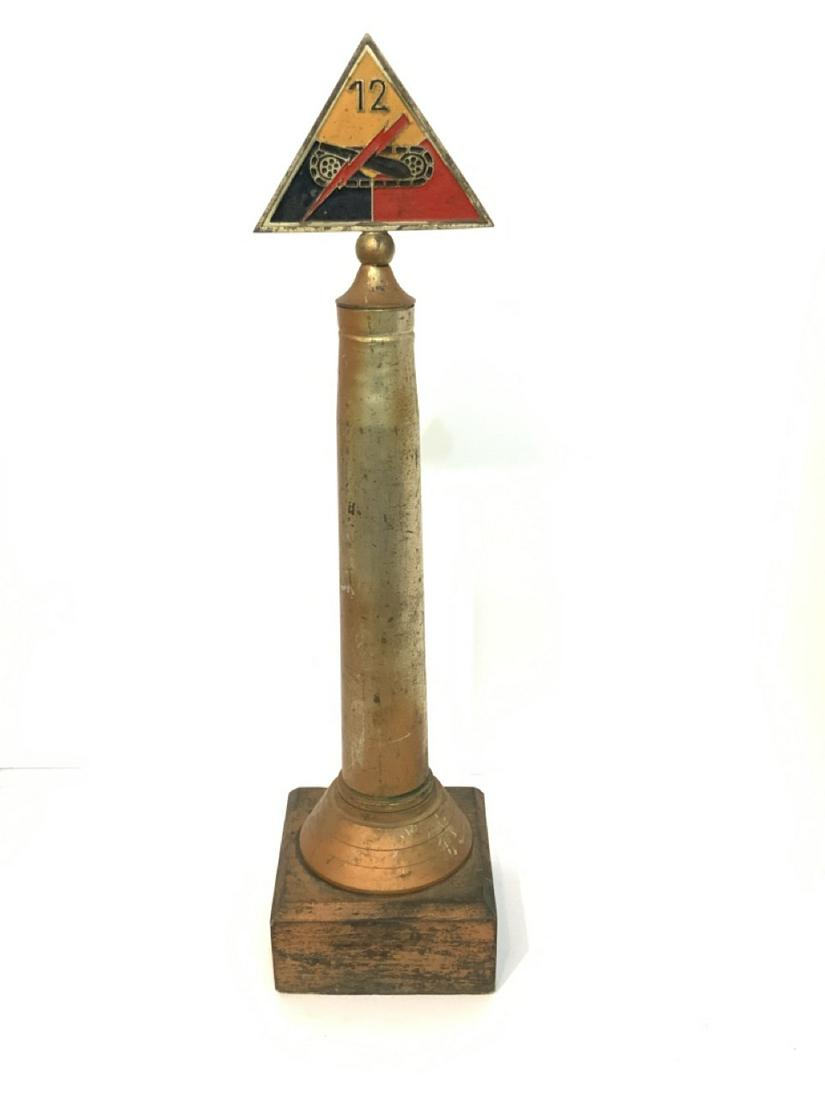 Trench 12th Squadron Trench Art: Trench Art 12th Squadron. Dimensions: 22" X 15 1/2"