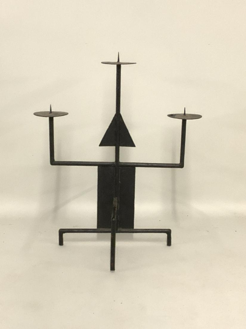 MCM Iron Pillar Candle Stand (1 of 3)