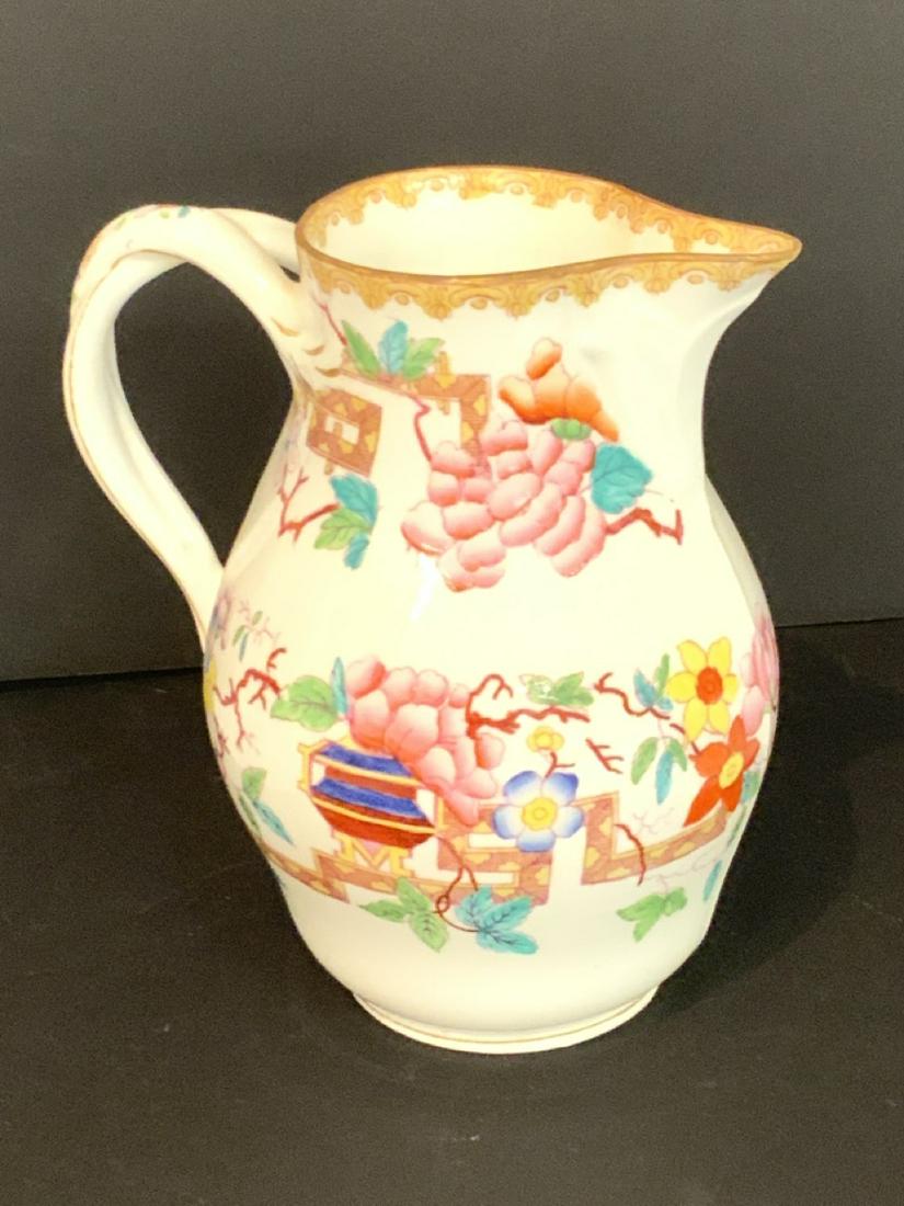 Minton Bone China Pitcher: Minton porcelain pitcher. Dimensions: 7 3/4" X 7"