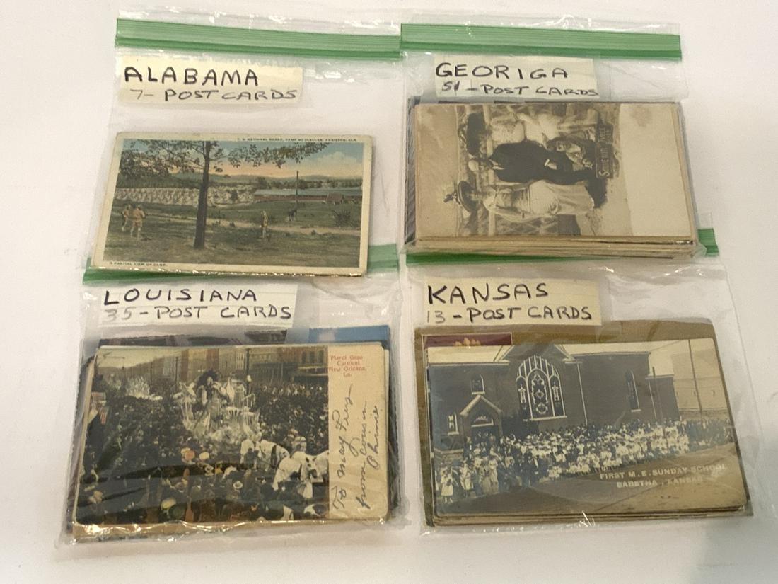 Georgia, Alabama, Louisiana, Kansas Postcards (1 of 5)