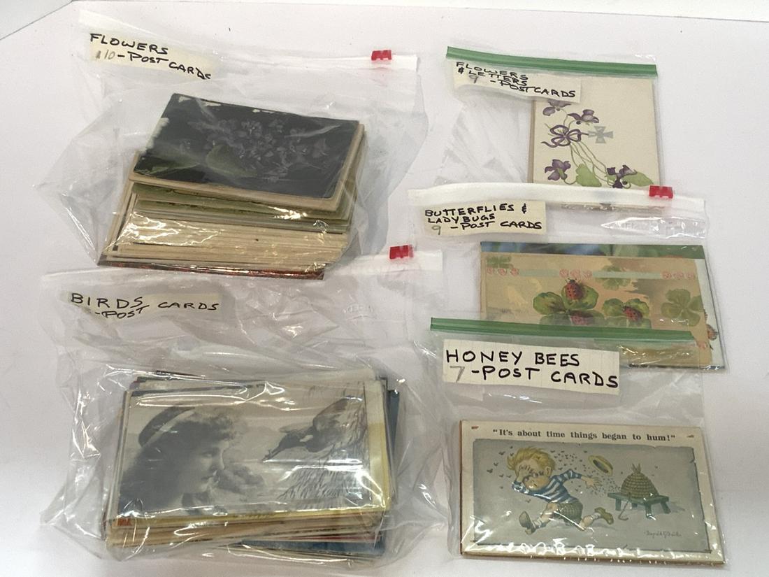 Birds, Flowers, Honeybees, Butterfly Related Postcards (1 of 5)