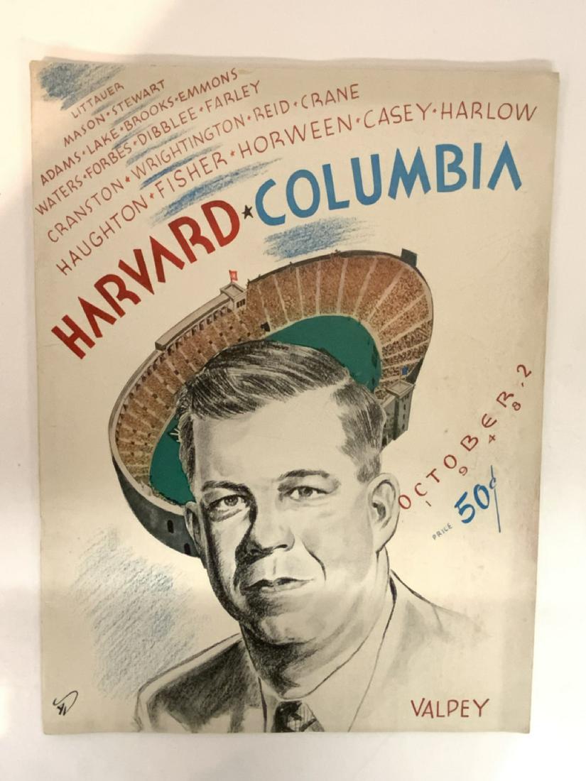 Harvard Vs. Columbia October 2, 1948 Football Program (1 of 3)